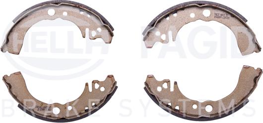 HELLA PAGID 8DB 355 001-131 - Set saboti frana aaoparts.ro