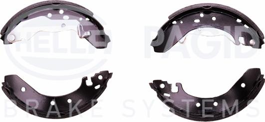 HELLA PAGID 8DB 355 001-321 - Set saboti frana aaoparts.ro