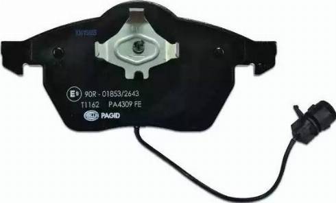 HELLA PAGID 8DB 355 008-531 - Set placute frana,frana disc aaoparts.ro