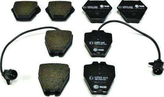 HELLA PAGID 8DB 355 008-791 - Set placute frana,frana disc aaoparts.ro