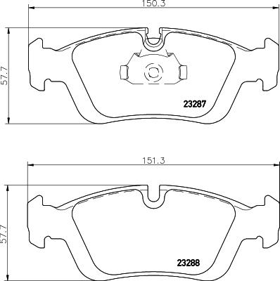 HELLA PAGID 8DB 355 008-741 - Set placute frana,frana disc aaoparts.ro