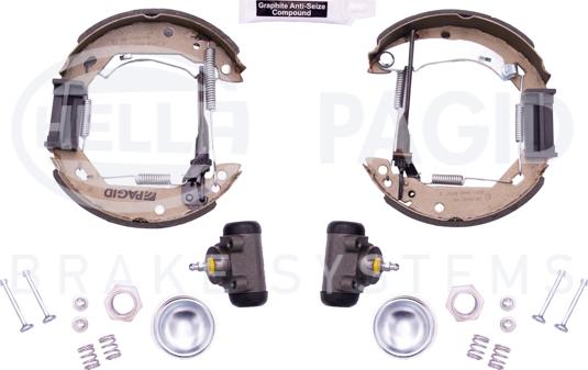 HELLA PAGID 8DB 355 003-681 - Set saboti frana aaoparts.ro