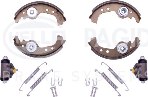 HELLA PAGID 8DB 355 003-091 - Set saboti frana aaoparts.ro