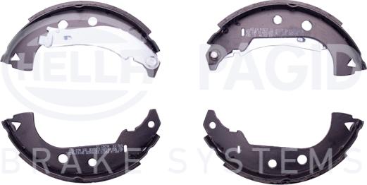 HELLA PAGID 8DB 355 002-911 - Set saboti frana aaoparts.ro