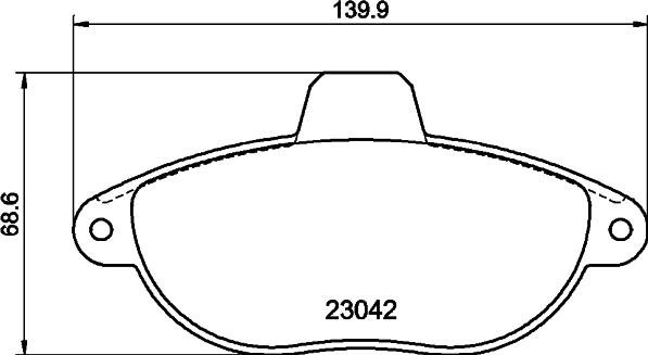 HELLA PAGID 8DB 355 019-251 - Set placute frana,frana disc aaoparts.ro