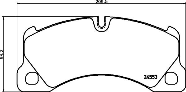 HELLA PAGID 8DB 355 014-151 - Set placute frana,frana disc aaoparts.ro