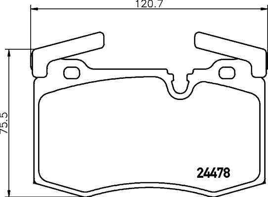 HELLA PAGID 8DB 355 014-111 - Set placute frana,frana disc aaoparts.ro