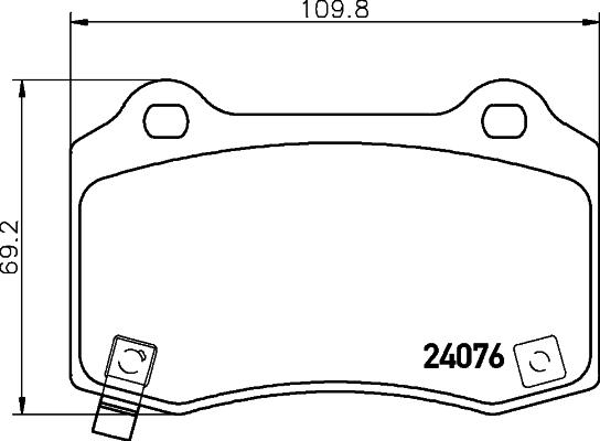 HELLA PAGID 8DB 355 014-211 - Set placute frana,frana disc aaoparts.ro