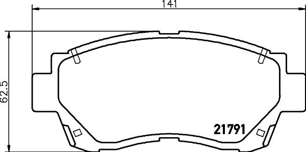 HELLA PAGID 8DB 355 027-311 - Set placute frana,frana disc aaoparts.ro