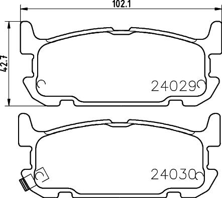HELLA PAGID 8DB 355 010-931 - Set placute frana,frana disc aaoparts.ro