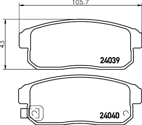 Nissan (Dongfeng) 44060AU025 - Set placute frana,frana disc aaoparts.ro