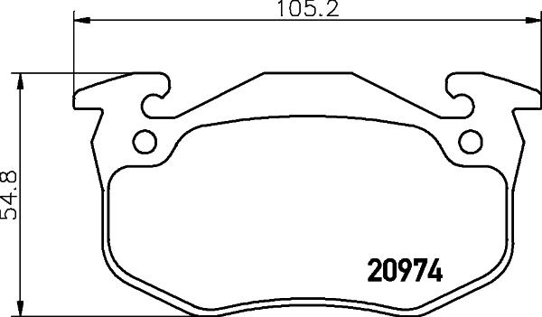 HELLA PAGID 8DB 355 018-951 - Set placute frana,frana disc aaoparts.ro