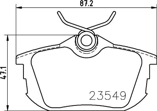 HELLA PAGID 8DB 355 018-271 - Set placute frana,frana disc aaoparts.ro