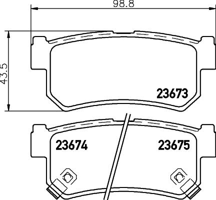 HELLA PAGID 8DB 355 012-501 - Set placute frana,frana disc aaoparts.ro