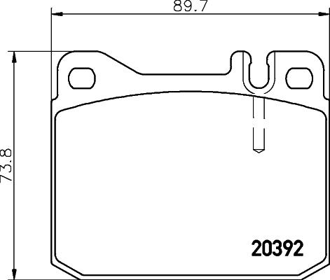 HELLA PAGID 8DB 355 017-481 - Set placute frana,frana disc aaoparts.ro