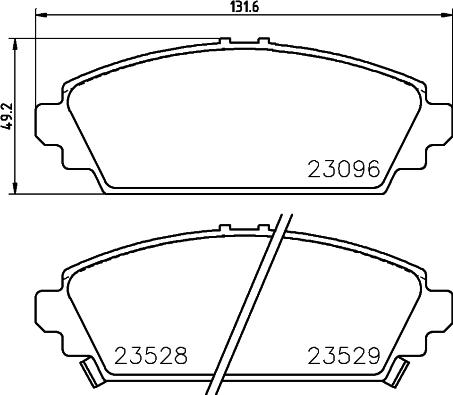 GMC 2309601 - Set placute frana,frana disc aaoparts.ro