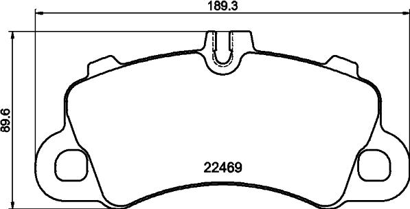 Porsche 9Y0698151AN - Set placute frana,frana disc aaoparts.ro