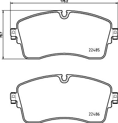 HELLA PAGID 8DB 355 039-321 - Set placute frana,frana disc aaoparts.ro
