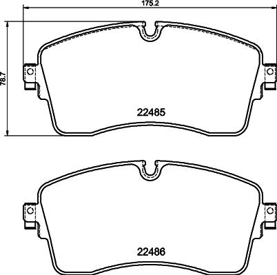HELLA PAGID 8DB355039281 - Set placute frana,frana disc aaoparts.ro