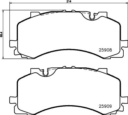 FTE 9001830 - Set placute frana,frana disc aaoparts.ro