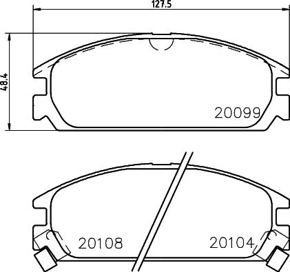 HELLA PAGID 8DB 355 031-731 - Set placute frana,frana disc aaoparts.ro