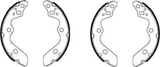 HELLA PAGID 8DB355038081 - Set saboti frana aaoparts.ro