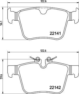 HELLA PAGID 8DB 355 037-931 - Set placute frana,frana disc aaoparts.ro