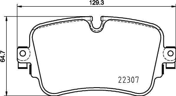 HELLA PAGID 8DB 355 025-681 - Set placute frana,frana disc aaoparts.ro