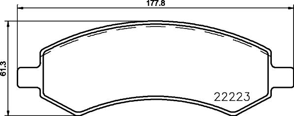 HELLA PAGID 8DB 355 037-501 - Set placute frana,frana disc aaoparts.ro