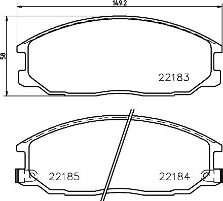 HELLA PAGID 8DB 355 023-281 - Set placute frana,frana disc aaoparts.ro