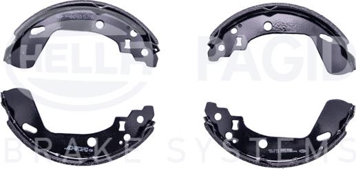 HELLA PAGID 8DB 355 022-251 - Set saboti frana aaoparts.ro