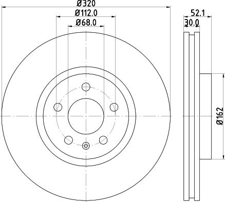 HELLA PAGID 8DD 355 117-191 - Disc frana aaoparts.ro