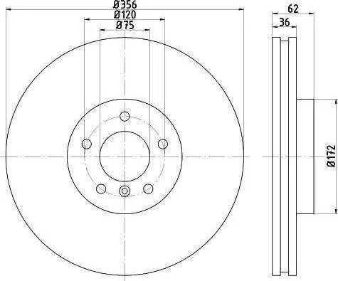 ATE 24.0136-0104.1 - Disc frana aaoparts.ro