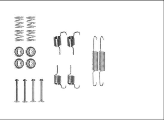 HELLA PAGID 8DZ 355 205-951 - Set accesorii, saboti frana parcare aaoparts.ro