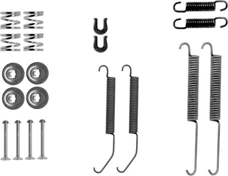 HELLA PAGID 8DZ 355 205-851 - Set accesorii, sabot de frana aaoparts.ro