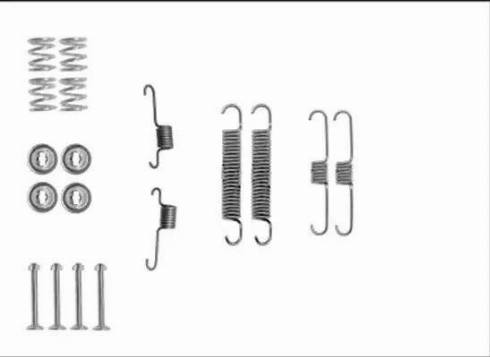HELLA PAGID 8DZ 355 205-821 - Set accesorii, sabot de frana aaoparts.ro