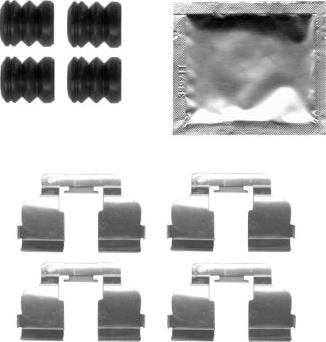 HELLA PAGID 8DZ 355 205-291 - Set accesorii, placute frana aaoparts.ro
