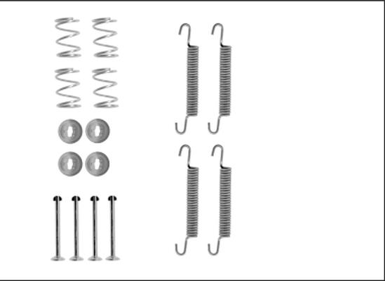 HELLA PAGID 8DZ 355 206-141 - Set accesorii, saboti frana parcare aaoparts.ro