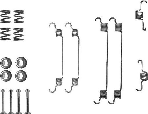 HELLA PAGID 8DZ 355 200-681 - Set accesorii, sabot de frana aaoparts.ro