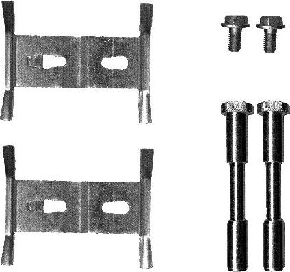 HELLA PAGID 8DZ 355 203-181 - Set accesorii, placute frana aaoparts.ro