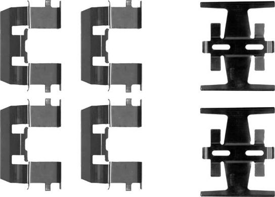HELLA PAGID 8DZ 355 202-601 - Set accesorii, placute frana aaoparts.ro
