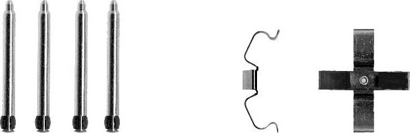 HELLA PAGID 8DZ 355 202-891 - Set accesorii, placute frana aaoparts.ro