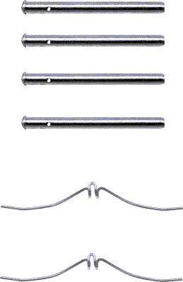 HELLA PAGID 8DZ 355 202-221 - Set accesorii, placute frana aaoparts.ro