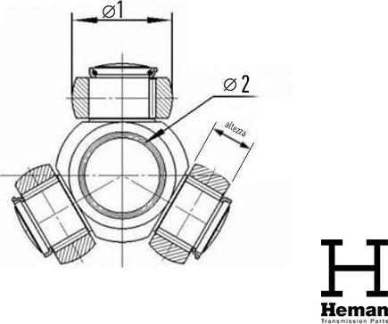 HEMAN TR50000 - Tripoda,cardan aaoparts.ro