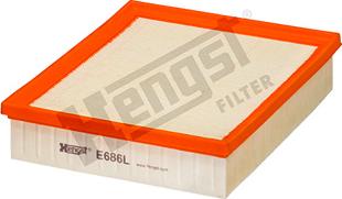 Hengst Filter E686L - Filtru aer aaoparts.ro