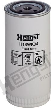 Hengst Filter H18WK04 - Filtru combustibil aaoparts.ro