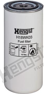 Hengst Filter H18WK03 - Filtru combustibil aaoparts.ro