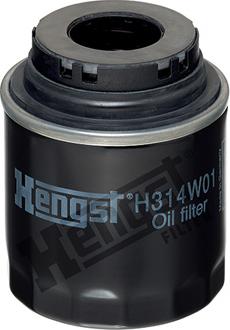 Hengst Filter H314W01 - Filtru ulei aaoparts.ro