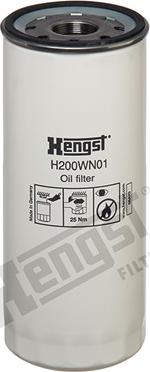 Hengst Filter H200WN01 - Filtru ulei aaoparts.ro