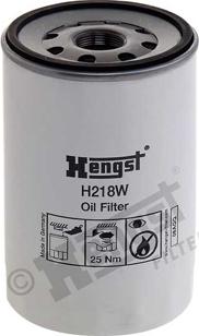 Hengst Filter H218W - Filtru ulei aaoparts.ro